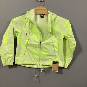 The North Face Womens Antora Rain Hoodie Lime Green Neon Leaf NF0A7QF1IPA Small